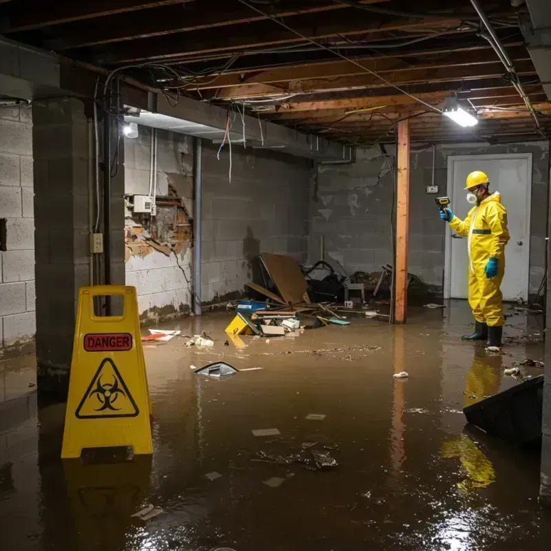 Flooded Basement Electrical Hazard in Osage County, MO Property